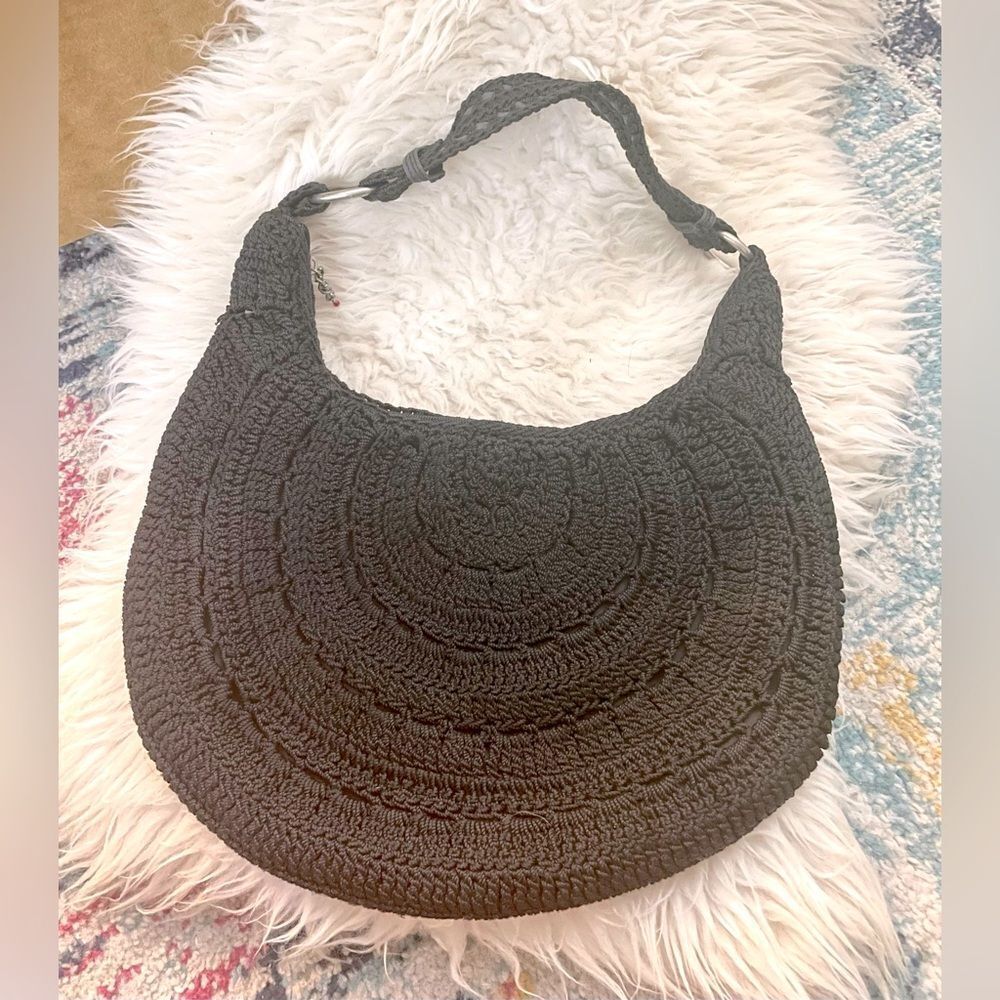 The Sak Crochet Handbag Black